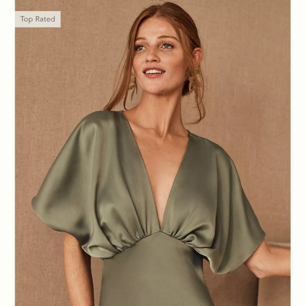 BHLDN Leila Satin Charmeuse Dress